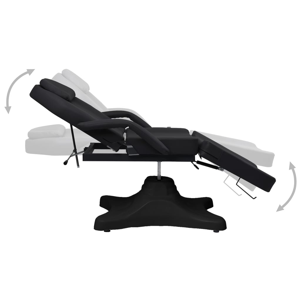 Vidaxl Massage Tabel 180x62x (86,5-118) CM sort
