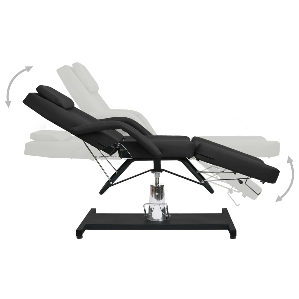 Vidaxl Massage Tabel 180x62x (87-112) CM Sort