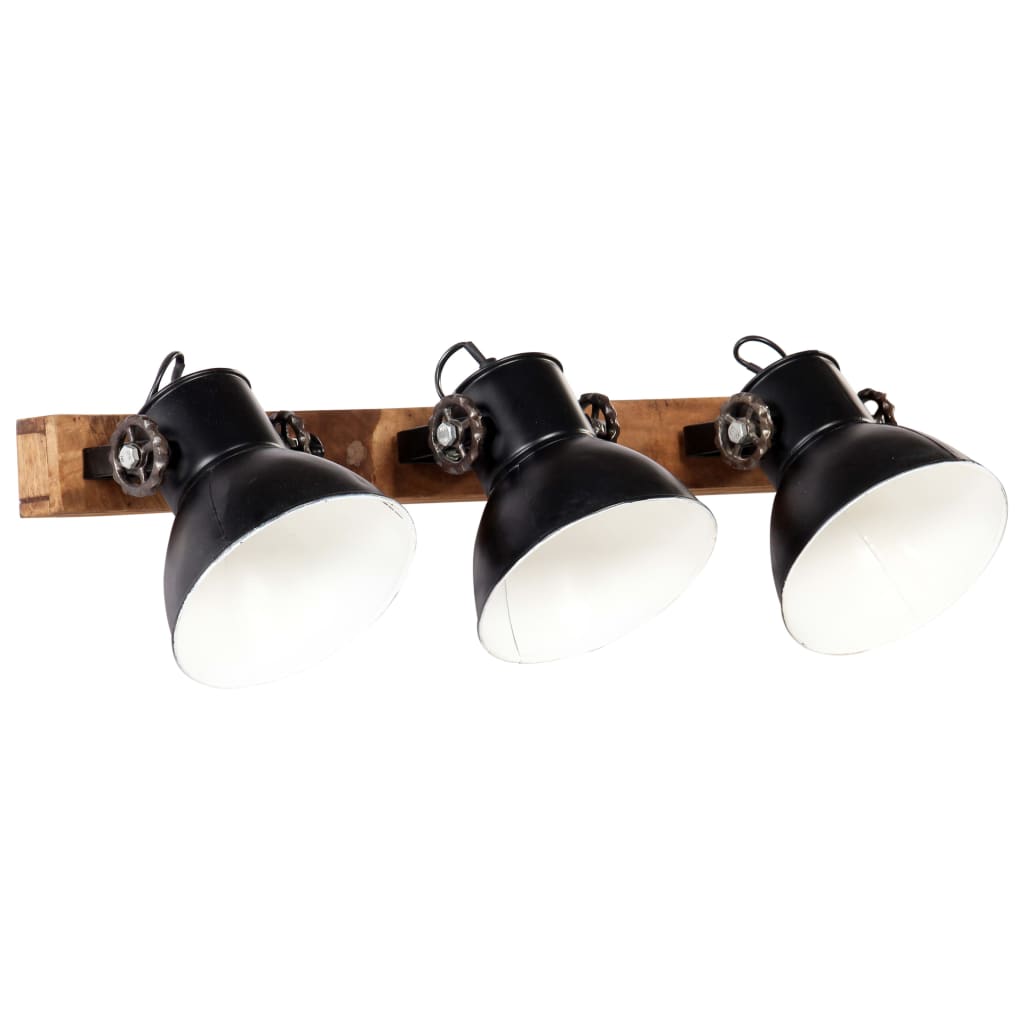 Vidaxl Wall Lamp Industrial E27 65x25 cm sort