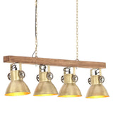 Vidaxl loftlampe Industriel E27 Mangohout Brass -farvet