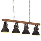 VidaXL loftslampe industriel E27 mangotræ sort