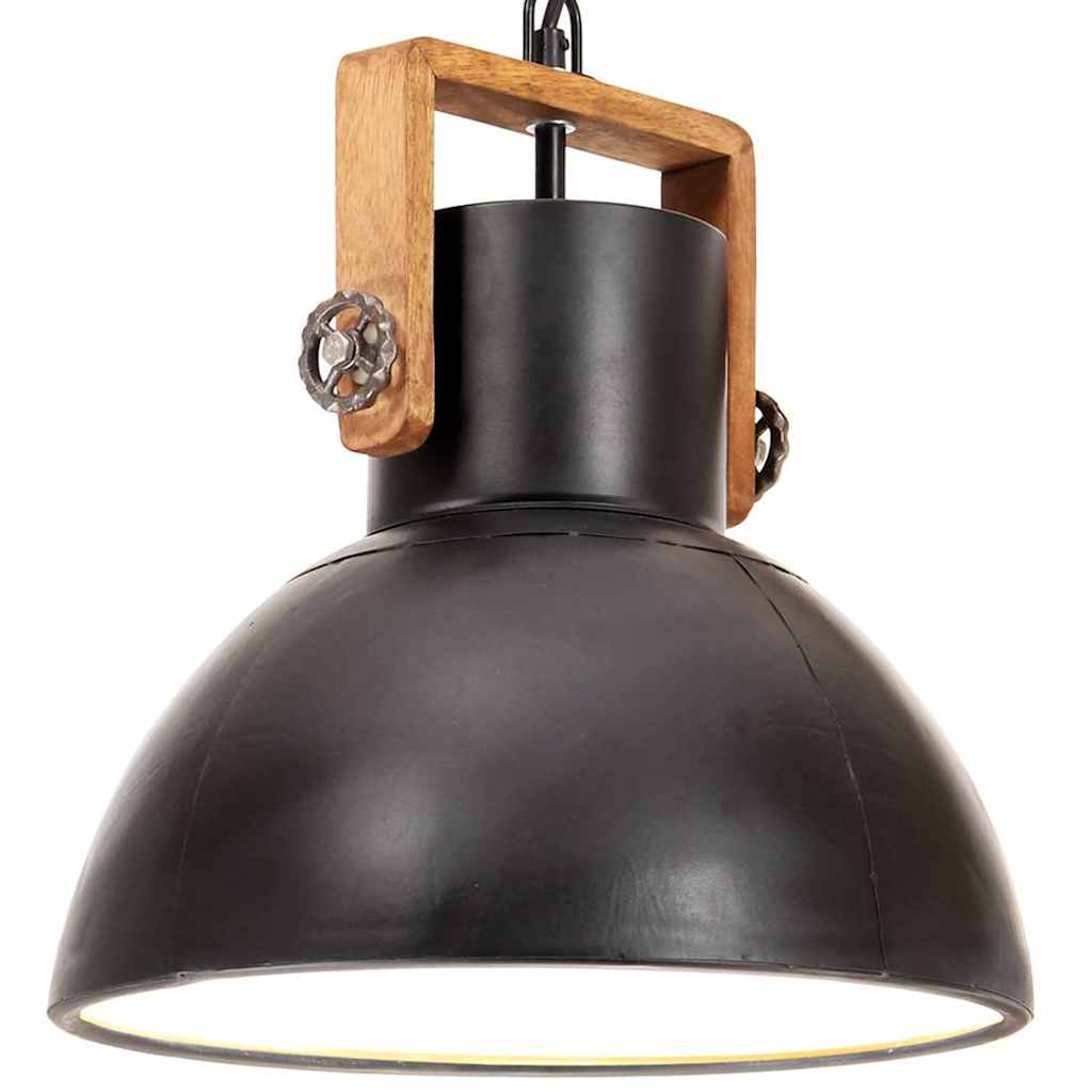 Vidaxx hængelampe industrirund 25 w e27 30 cm sort