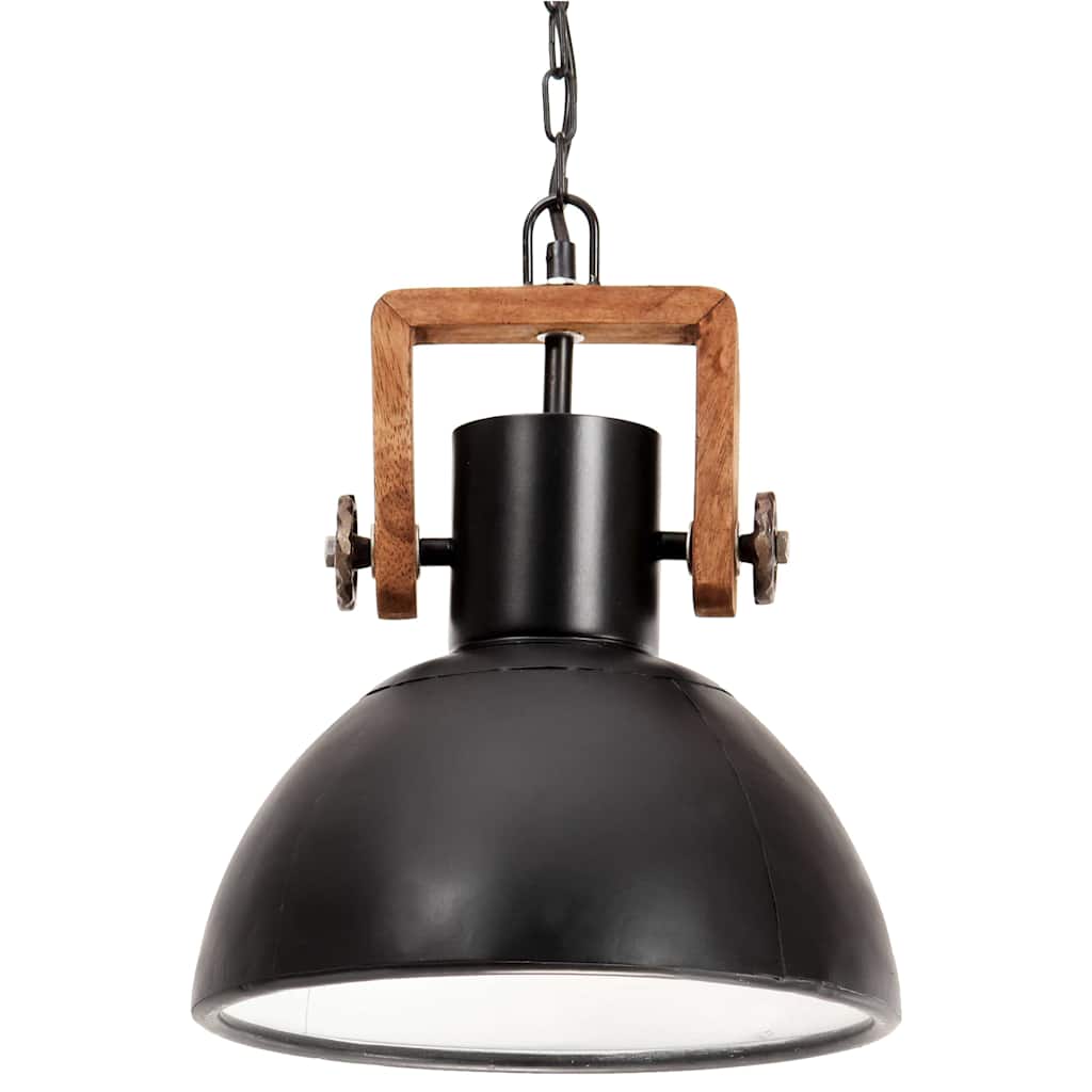 Vidaxx hængelampe industrirund 25 w e27 30 cm sort