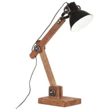 VidaXL Skrivebordslampe industriel rund E27 58x18x90 cm sort
