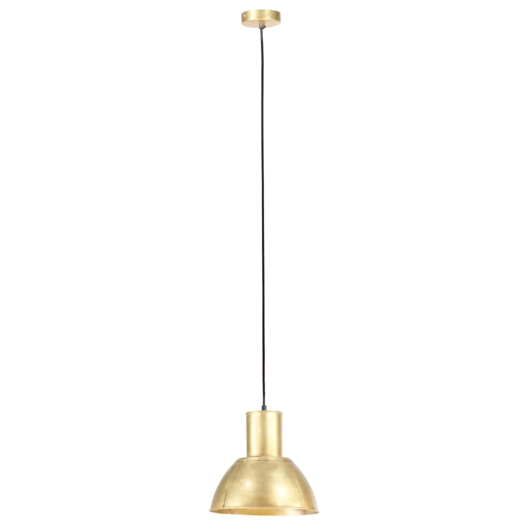VidaXL hængelampe rund 25 w e27 28,5 cm messingfarvet