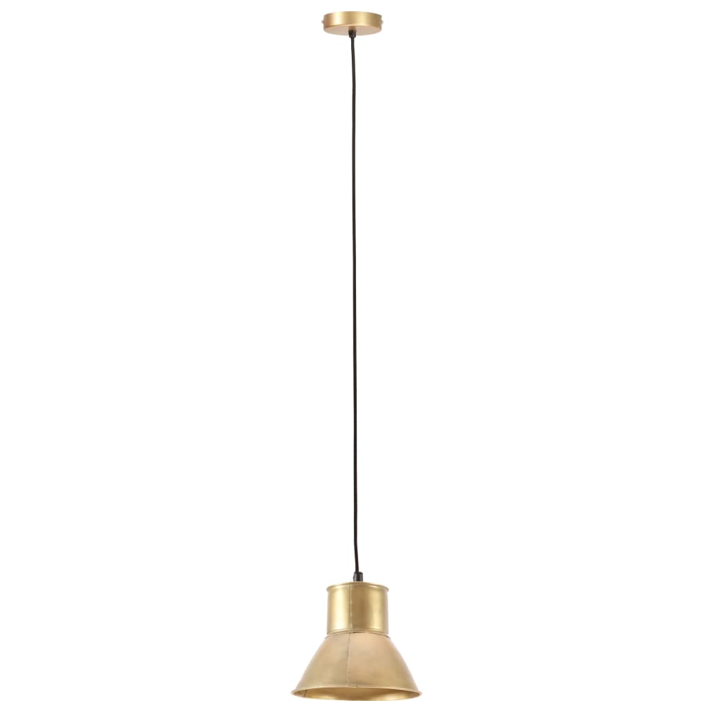 VidaXL hængelampe rund 25 w e27 17 cm messingfarvet