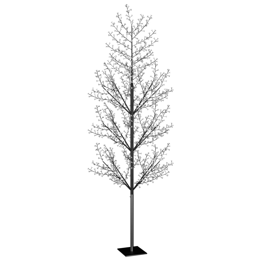Vidaxl Christmas Tree 1200 lysdioder Varmt hvidt lys kirsebærblomst 400 cm