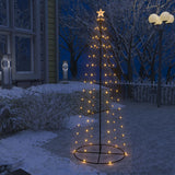 Vidaxl Kegelkerstboom 100 Warm -White LED'er 70x180 cm