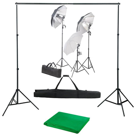Vidaxxl fotostudiesæt med lyssæt og baggrund