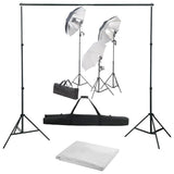Vidaxxl fotostudiesæt med lyssæt og baggrund