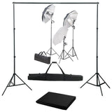 Vidaxxl fotostudiesæt med lyssæt og baggrund