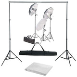 Vidaxxl fotostudiesæt med lyssæt og baggrund