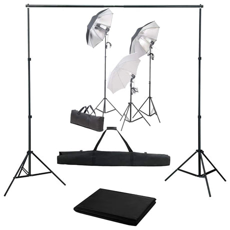 Vidaxxl fotostudiesæt med lyssæt og baggrund