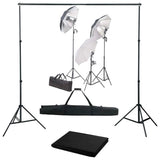 Vidaxxl fotostudiesæt med lyssæt og baggrund