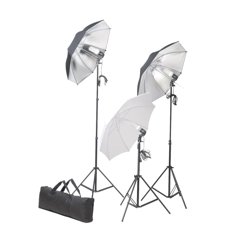 Vidaxxl fotostudiesæt med lyssæt og baggrund