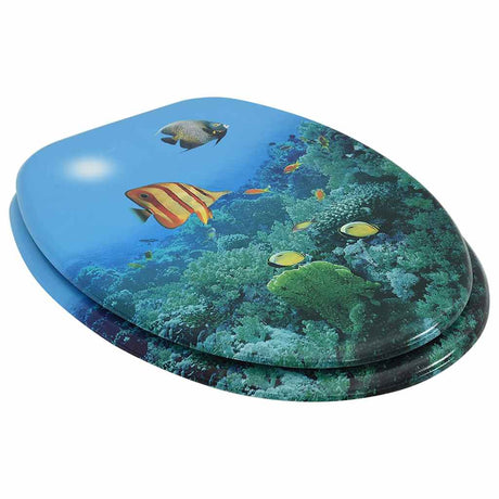 Vidaxl toiletstol med Låg Deep Sea MDF