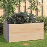 Vidaxl 3 stplantere hævet 80x120 cm solid fyrretræ