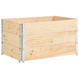 Vidaxl 3 stplantere hævet 50x100 cm solid fyrretræ
