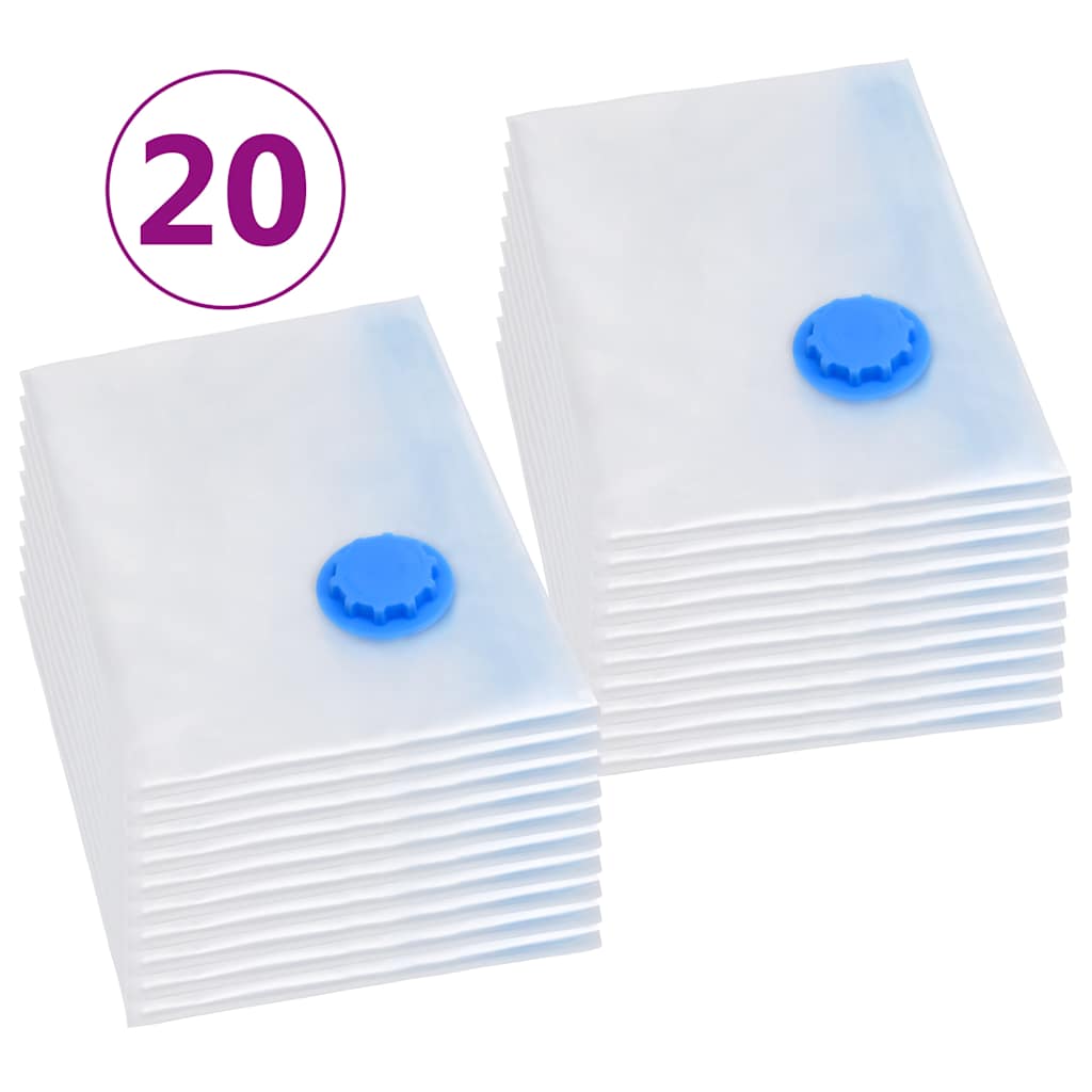 VidaXL Vacuum storage bags 20 pcs 120x70 cm