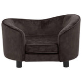 Vidaxl Dog Bank 69x49x40 cm plys brun