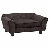 Vidaxl Dog Bank 72x45x30 cm plys brun