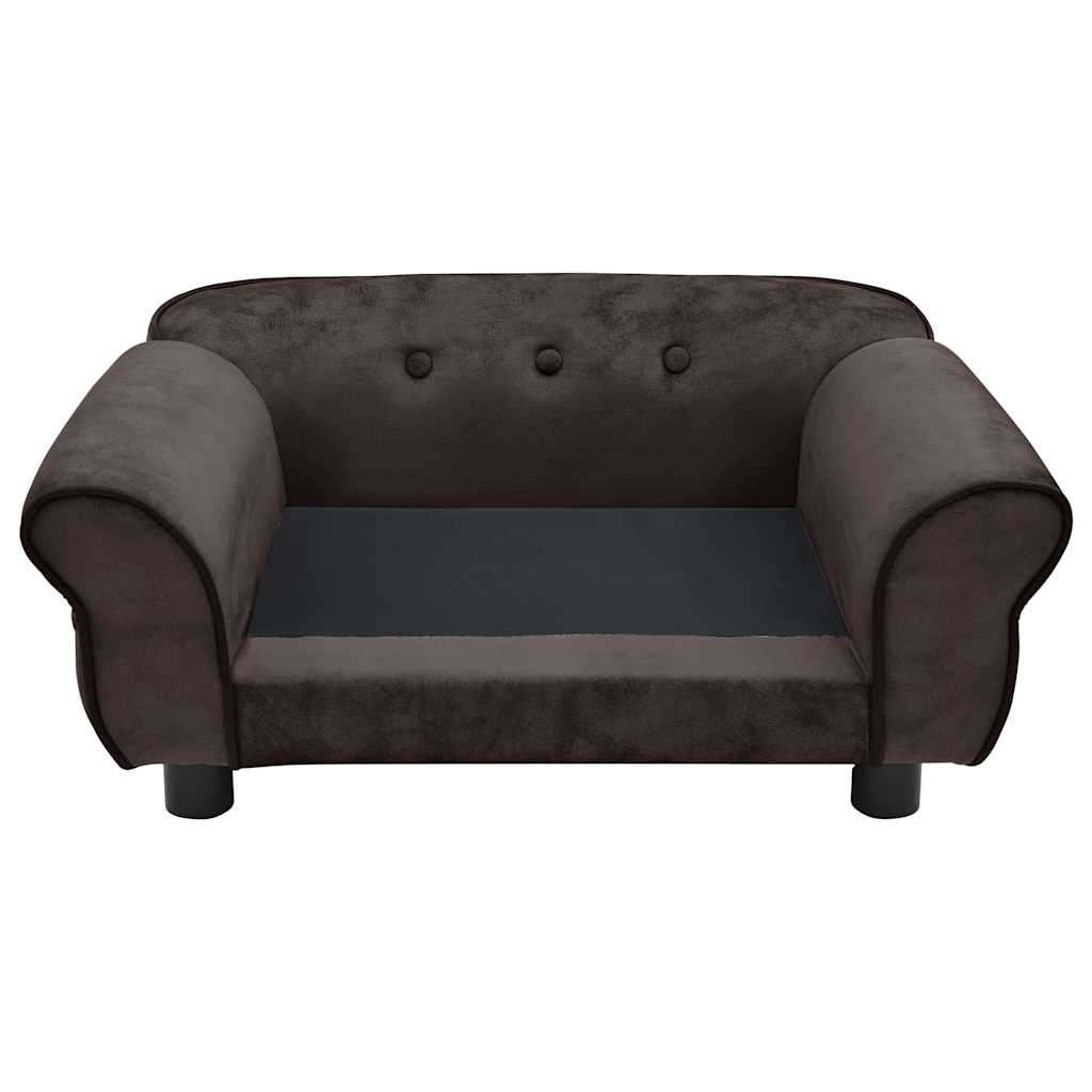 Vidaxl Dog Bank 72x45x30 cm plys brun