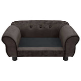 Vidaxl Dog Bank 72x45x30 cm plys brun
