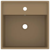 Vidaxl Washbasin med Landing Square 41x41 cm keramisk matcreme