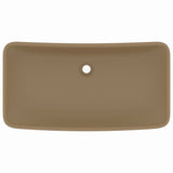 Vidaxl Washbasin rektangulær 71x38 cm keramisk matcreme