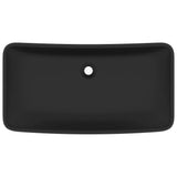 Vidaxl Washbasin rektangulær 71x38 cm keramisk mat sort