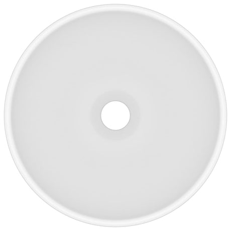 Vidaxl Washbasin Runde 32,5x14 cm Keramisk Mat White