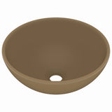 Vidaxl Washbasin omkring 32,5x14 cm keramisk matcreme
