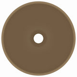 Vidaxl Washbasin omkring 32,5x14 cm keramisk matcreme