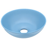 Vidaxl Washbasin rundt keramisk lyseblå