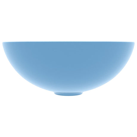 Vidaxl Washbasin rundt keramisk lyseblå