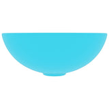 Vidaxl Washbasin rundt keramisk lysegrøn