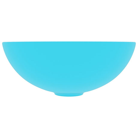 Vidaxl Washbasin rundt keramisk lysegrøn