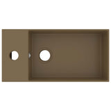 Vidaxl Washbasin med landing keramisk matcreme
