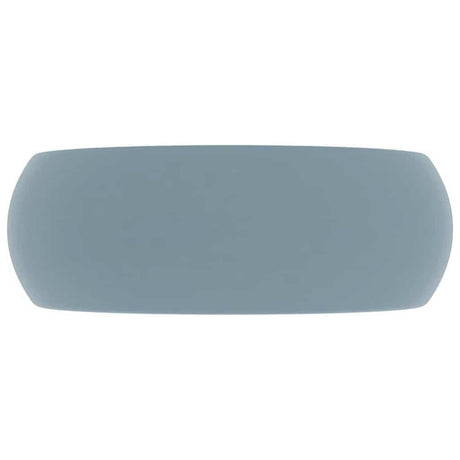 Vidaxl Washbasin Round 40x15 cm Keramisk Matt Light Blue