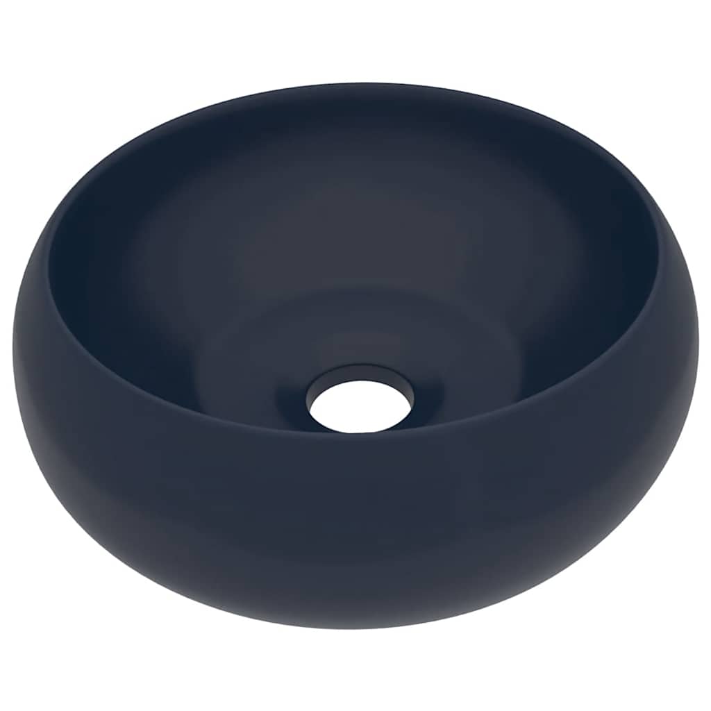 Vidaxx håndvask rund 40x15 cm keramik mat mørkeblå