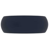 Vidaxx håndvask rund 40x15 cm keramik mat mørkeblå