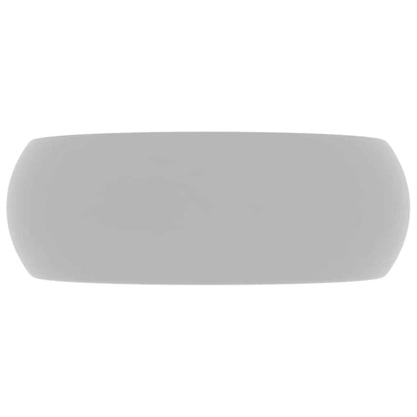 Vidaxl Washbasin Round 40x15 cm keramisk matt lysegrå