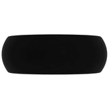 Vidaxl Washbasin omkring 40x15 cm keramisk mat sort