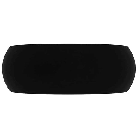 Vidaxl Washbasin omkring 40x15 cm keramisk mat sort