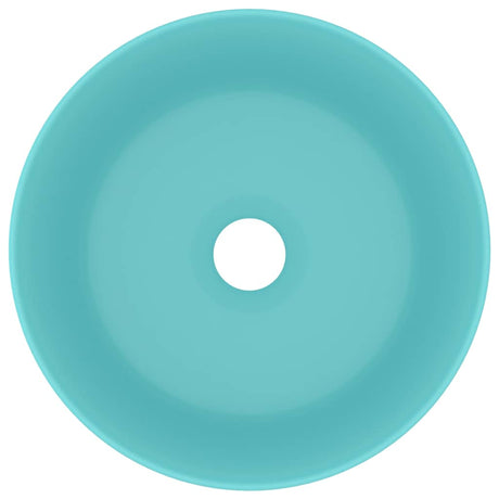 Vidaxl Washbasin Round 40x15 cm keramisk Matt Light Green