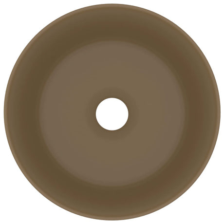 Vidaxl Washbasin omkring 40x15 cm keramisk matcrem