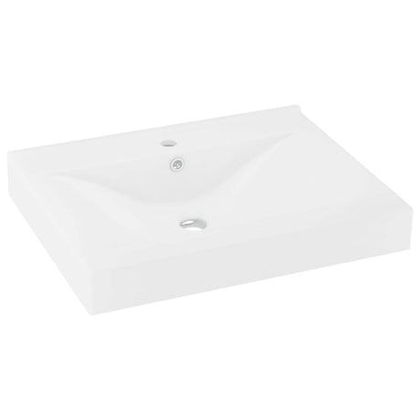 Vidaxx Washbasin med Tap Hole 60x46 cm keramisk Matt White