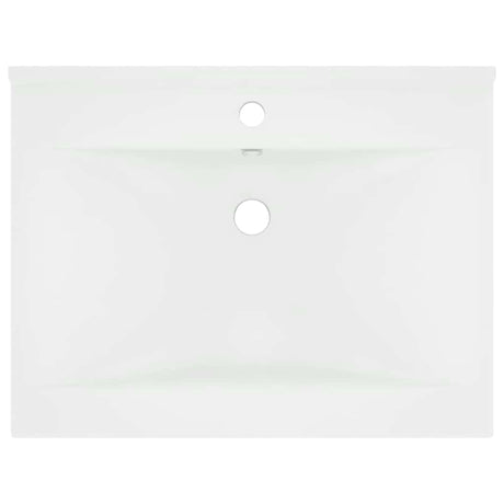 Vidaxx Washbasin med Tap Hole 60x46 cm keramisk Matt White