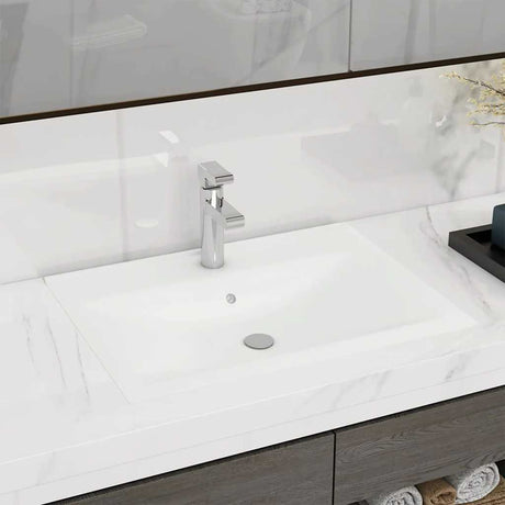 Vidaxx Washbasin med Tap Hole 60x46 cm keramisk Matt White