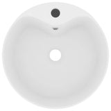 Vidaxl Washbasin med landing 36x13 cm keramisk mat hvid
